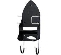 Packool Metal Ironing Board Holder, Ironing Board Storage Rack with Hooks, Wall Mount Iron and Ironing Board Holder, for Laundry Home Hotel Use