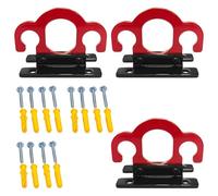 Packool Resistance Band Wall Anchors, 3PCS Heavy Duty Metal Workout Wall Mount Anchor Training Anchor with Screws for Strength Training