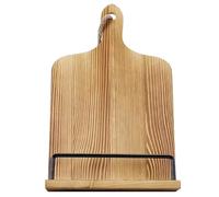 Packool Wooden Cook Book Stand, Cookbook Holder for Kitchen Counter, Farmhouse Cutting Board Stand, Rustic Recipe Book Holder, Distressed Display Stand, Home Decor, Tablet Holder