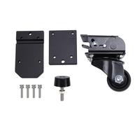 Packout Caster Wheel Kit, Front Steel Rolling Tool Box Accessories, Effortless Sliding and Fluent Navigation, Sturdy Construction with Foldable Design for Packout Toolbox