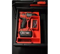 Packout Insert to Suit M18 Fuel Hammer Drill Gen 4 - Compatible with Packout Toolbox System | Protective Tool Organizer for Model 2904-20 (Grey, Right Side)