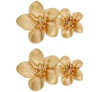 PACKOVE 1 Pair Dainty Flower Earrings for Women Cute Ear Studs Gold for Birthdays Weddings and Valentines Day Durable and Stylish Jewelry for Every Occasion
