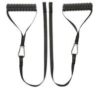 PACKOVE 1 Pair Fitness Strap Handles for Resistance Bands, Nylon Muscle Exercise Grip with Chest Expander Function, Portable Strength Training Equipment for Home and Gym Use