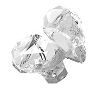 PACKOVE 1 Pair Heart-Shaped Toilet Push Button Flush Replacement, Unique Romantic Style, Ps Material with Acrylic Glue, Convenient Nail Protection Design for Bathroom Toilet