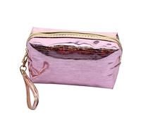 PACKOVE 1 PC Portable Cosmetic Bag Travel Makeup Case with Durable Zipper Easy Clean TPU Material for Organizing Lipsticks Brushes More for Women The Go
