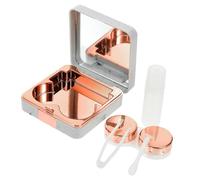 PACKOVE 1 Set Marble Pattern Case with Mirror Compact Portable Makeup Box for Women for Home Outdoor Use Present for Friends Family
