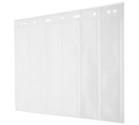PACKOVE 10 Sheets PVC Stamp Album Pages with Pockets for Challenge Coin and Quarter Collection, Not Easily Deformed and Comfortable Touch, for Stamp and Coin Collectors