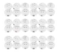 PACKOVE 100pcs Acrylic Alphabet Letter B Beads Flat Round White Base Silver DIY Craft Beads for Bracelets Necklaces Keychains Jewelry Making