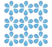 PACKOVE 100pcs Blue Resin Peacock Water Drop Rhinestones 18x25mm Flatback Sewing Embellishments for Wedding Dress DIY Clothing Accessories and Headdress Craft