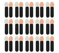 PACKOVE 100pcs Mini Eyeshadow Applicators Black Makeup Brush Sponge Tip Single Sided for Eyelid and Lip Liners
