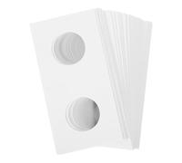 PACKOVE 100pcs Paper Organizer Coin Flips Lightweight Paper Coin Holders for Collectors Display and Protection