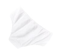 PACKOVE 100pcs Thickened Disposable Underwear for Women Breathable Non Woven Travel Briefs Soft Odorless Adults Panties Multipack for Spa Waxing Skincare Fitness White