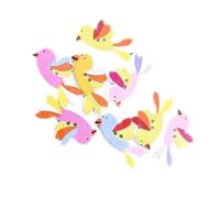 PACKOVE 100pcs Wooden Cartoon Animal Buttons in Assorted Color for Sewing Projects and Craft DIY Decorative Natural Wood Adorable Multi-Colour Buttons Random Color