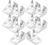 PACKOVE 10pcs Cabinet Shelf Support Shelf Support Clips Steel Clips for Shelving Strong Simple Structure Light Weight Silver Rack Display Cabinet