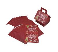 PACKOVE 10pcs Christmas Gingerbread House Candy Boxes for Crafts European Style Durable Cardboard Treat Boxes for Cookies Chocolates Holiday Party Favors and Keepsake Packaging