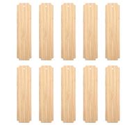 PACKOVE 10pcs Creative Wooden Craft Bookmarks DIY Bookmarks Unfinished Wood Tags with A Hole Ready to Be Painted Blank Shape for Readers and Writers Decorating Parties