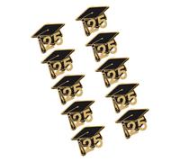 PACKOVE 10pcs Doctoral Hat Brooch Enamel Lapel Pins Graduation Cap Pins Graduation Party Decorations Student Memorabilia