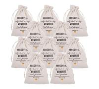PACKOVE 10pcs Drawstring Cloth Hangover Bags Wedding Favours Bags with Chic Elegant Style Easy Carrying and Decoration for Bachelor Party