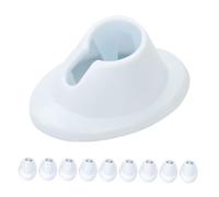 PACKOVE 10pcs Flexible Silicone Nail Polish Holder Anti-spill Stand for Manicure Tools Nail Art Supplies with Stable Flat Base Compact Design for Painting Accessories