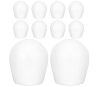 PACKOVE 10pcs Foam Cake Models for Practicing Decorating and Shaping Reusable Small Cake Shaper Set Lightweight White Foam Material Can be Painted and Sanded and Wedding Decorations