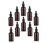 PACKOVE 10pcs Glass Dropper Bottles for Essential Oils Aromatherapy Shot Bottles Reusable Refillable Perfume Leakproof Travel Medicine Storage