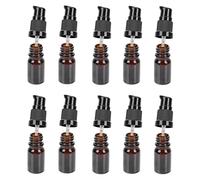 PACKOVE 10pcs Glass Pressing Sub Bottle Essential Oil Bottle Convenient Pump Design for Cosmetics and Skincare Routine Multipurpose Use