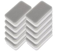 PACKOVE 10pcs Kitchen Scrub Sponge Set Gray Three-Layer Heavy-Duty Cleaning Sponges for Dish Washing and Household Decontamination Tasks