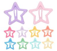 PACKOVE 10pcs Metal Hair Clips Star Shaped Hair Accessories for Girls Fun and Lightweight for Little Girls for Women
