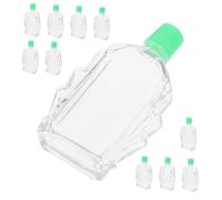 PACKOVE 10pcs Mini Essential Oil Bottle Glass Containers for Essential Medicinal Oils