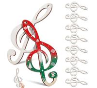 PACKOVE 10pcs Musical Note Wood Slices for DIY Painting Crafts, Unfinished Blank Wooden Pieces, Cartoon Music Symbol Cutouts for ’ Home Decoration and Art Projects
