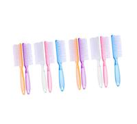 PACKOVE 10pcs Nail Dust Brushes Fingernail Cleaning Brushes Portable Nail Art Clean up for Home Manicure Salon and Travel