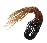 PACKOVE 10pcs Natural Looking Crochet Braid Dreadlock Hair Extensions Synthetic Twist Braiding Hair for Women and Men Casual and Party Hairstyles