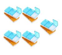 PACKOVE 10pcs Pill Box Day Pill Organizer Compact Medicine Storage Case Portable Medicine Organizer