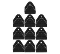 PACKOVE 10pcs Plastic Wheelchair Footrest U-Shaped Mount Quick Release Plastic Black Detachable Footrest Accessories for Wheelchair