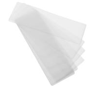 PACKOVE 10pcs PVC Bookmark Sleeves with Hole Top Open Lightweight Protective Wrapping Covers for Book Lovers and Bookmark Organizers in Reading and Office Use