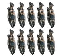 PACKOVE 10pcs Realistic Grouper Fish Shaped Foil Balloon with Vivid Colours, Elastic and Easy to Hang Ocean Theme Party Decoration for Pool and Beach Parties