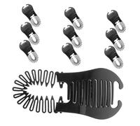 PACKOVE 10pcs Retro Banana Hair Clips for Women Non Slip Plastic Fishtail Combs Small Hair Accessories for Casual Office Formal Styling Comfortable Damage Design