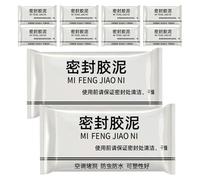 PACKOVE 10Pcs Sealant Mud Mastic White Smooth Finish Convenient Packaging Waterproof Sealing Clay for Sealing Needs Around The Home and Repairing Wall Defects