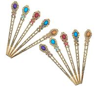 PACKOVE 10pcs Vintage Hair Sticks Retro Chignon Elegant Rhinestone Hair Accessories for Buns for Weddings Parties and Daily Wear Chinese Style Chopsticks