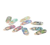 PACKOVE 10pcs Webcam Cover Privacy Sticker Abs Floral Style Ultra-thin Slide Open Strong Nano Glue for Webcam and Device