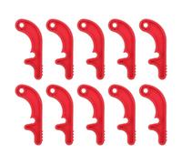 PACKOVE 10pcs Wheelchair Folding Locking Clip Red Plastic Frame Latch for Manual Mobility Chair Secure Frame Retention Easy Installation Suitable for Rehabilitation Centers and Community