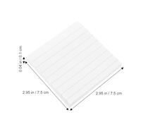 PACKOVE 10pcs White Adhesive Note Pads with Transverse Lines, Convenient Paper Memo Pads for Office and Home Use, Creative Design Suitable for Posting on Computers and Fridge