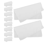 PACKOVE 10pcs White Cotton Fabric Squares for DIY Flower Pressing, Plant Rubbing, and Handicraft Dyeing, Pure Cotton Material Suitable for Floral Art and Fabric Craft Projects