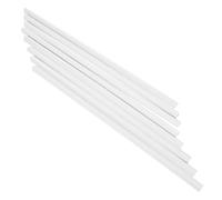 PACKOVE 10pcs White Plastic File Sliding Bars for Easy Adding Or Removing Pages, Securely Hold Documents, for Sorting Out Small Documents and DIY Loose Leaf Books