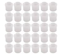 PACKOVE 120Pcs Plastic Chair Leg Caps 22Mm Commode Chair Foot Cover Mats Reusable Leg Protectors for Bathroom Wheelchair Furniture