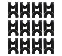 PACKOVE 12pcs Abs Plastic Closet Hanger Hooks Non-Slip Storage Hook Smooth Edges for Orderly Arrangement in Dormitory and Family Wardrobes