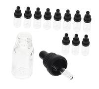 PACKOVE 12pcs Glass Dropper Bottles Leakproof Reusable Travel Bottles for Essential Oils and Delicate Liquids for Home and Go Use