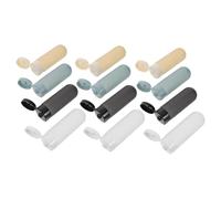 PACKOVE 12pcs Leakproof Refillable Travel Bottles Set for Men Squeeze Lotion Dispenser Tubes for Skincare Shampoo Conditioner Toiletries Packing Organizer