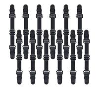 PACKOVE 12pcs Mask Extender Strap, Elastic Mask Strap Adjuster, Black Polyester Plastic, Super Lightweight, Anti-Slip, Enhanced Safety, Ear Relief for Back of Head Comfort