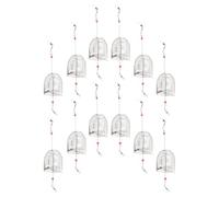 PACKOVE 12pcs Metal Fishing Bait Holder Cage Stainless Steel Lightweight High Performance Silver Carp Fishing Trap on Ice